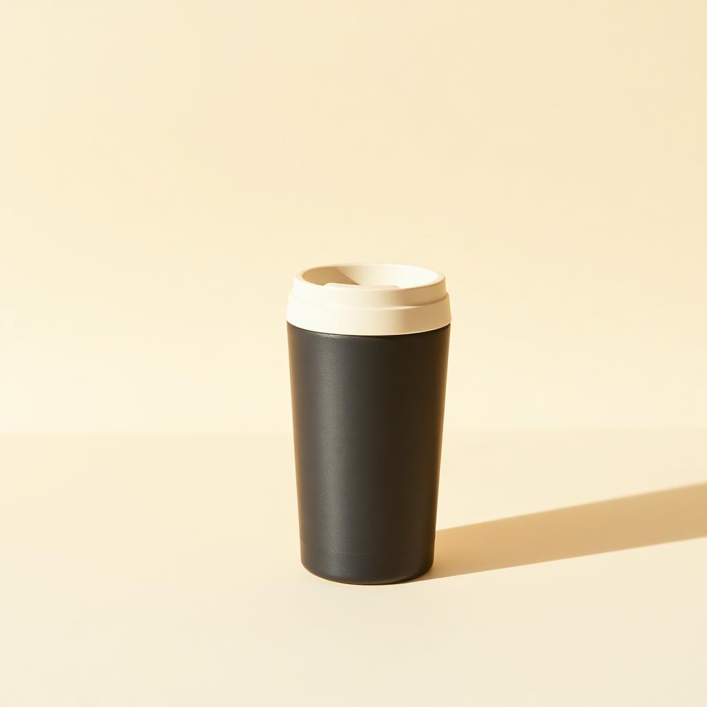 Taza térmica de acero con tapa cerámica